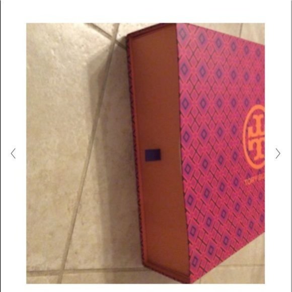 Tory Burch Storage Pullout Gift Box Orange Pink - Picture 3 of 3